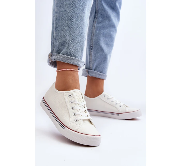 Dámské tenisky z ekokůže bílé model 21646860 - EVENTO