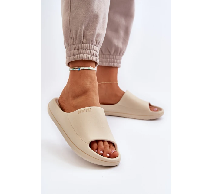 Lehké Dámské Sandály Big Star NN274A040 Béžové Lehké Dámské Sandály Big Star NN274A040 Béžové