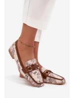 Vzorované mokasíny dámské s ozdobným model 21715133 - Boto