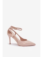 Lakované lodičky z eko kůže béžové model 21788354 - Boto Lakované lodičky z eko kůže béžové model 21788354 - Boto