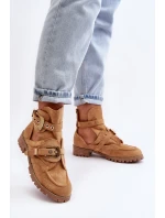 Dámské Kotníkové Boty Lu Boo Semišové s model 21516970 Camel Rock Girl - Boto Dámské Kotníkové Boty Lu Boo Semišové s model 21516970 Camel Rock Girl - Boto