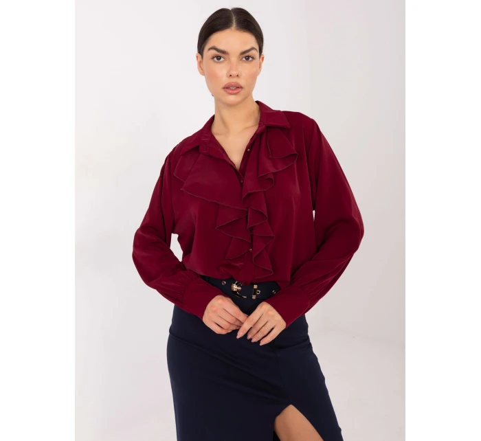 IT KS košile 26967.28 bordó IT KS košile 26967.28 bordó