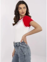 Tričko NM TS model 21021774 bílé a červené - FPrice Tričko NM TS model 21021774 bílé a červené - FPrice