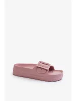 Dámské pěnové pantofle Big Star na platformě - růžová Dámské pěnové pantofle Big Star na platformě - růžová