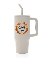 KRÁSNÝ DEN (PODZIM) - béžový cestovní termohrnek 900 ml