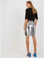 Dámská sukně LK SD model 18694727 Stříbrná - FPrice