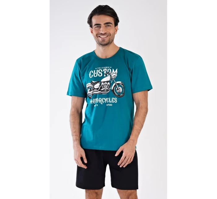 Pánské pyžamo šortky Motocykl
