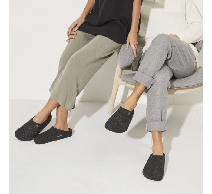 Birkenstock Zermatt Cozy Home Anthracite vlněné plstěné pantofle regular wide (1014938) Birkenstock Zermatt Cozy Home Anthracite vlněné plstěné pantofle regular wide (1014938)
