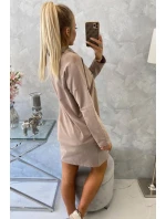 Béžové vázané šaty Béžové vázané šaty