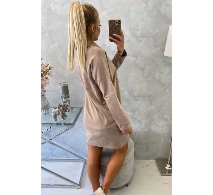 Béžové vázané šaty Béžové vázané šaty