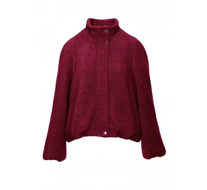 M885 Kabát látkový - bordó