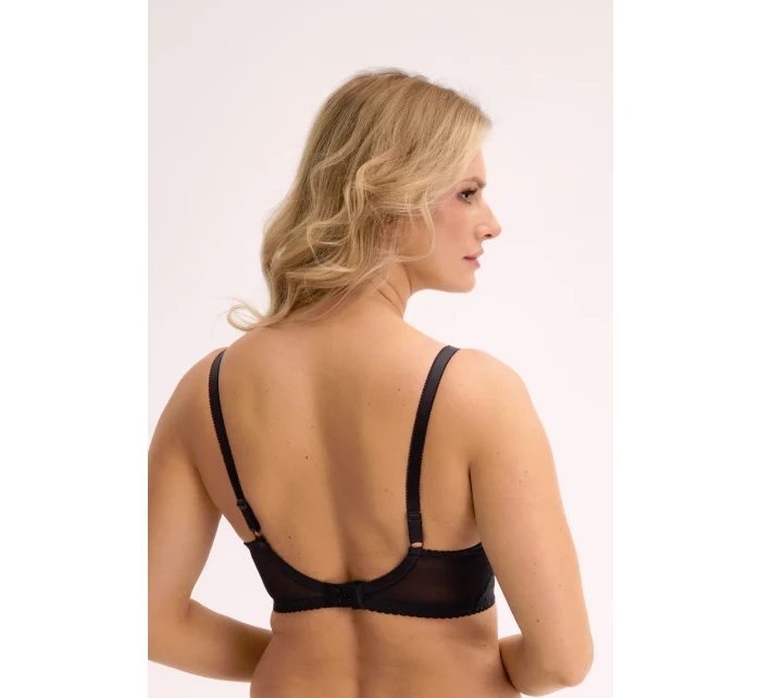 JESSIA 1229 BLACK SOFT BALCONETTE BRA