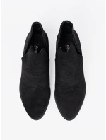 Trendy černé  kotníčkové boty dámské Obcas