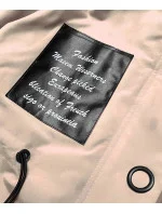 Lehká béžová dámská bunda parka model 20874864 - S'WEST Lehká béžová dámská bunda parka model 20874864 - S'WEST