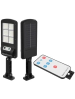 POULIČNÍ LAMPA SOLÁRNÍ LUCERNA 120LED + DÁLKOVÉ OVLÁDÁNÍ POHYBOVÝ A SOUMRAKOVÝ SENZOR