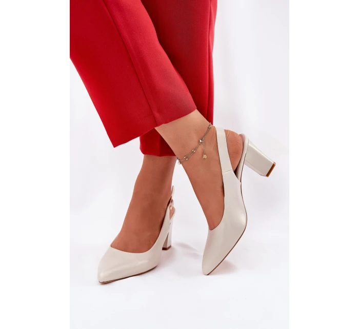 Pohodlné lodičky na podpatku model 21692909 - SERGIO LEONE