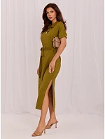 Šaty LK SK 510242.14 v barvě khaki
