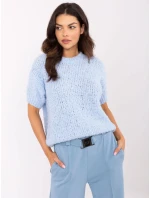 Sweter MI SW model 20863072 jasny niebieski - FPrice Sweter MI SW model 20863072 jasny niebieski - FPrice