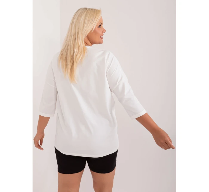 Bluzka RV BZ model 20188629 ecru - FPrice Bluzka RV BZ model 20188629 ecru - FPrice