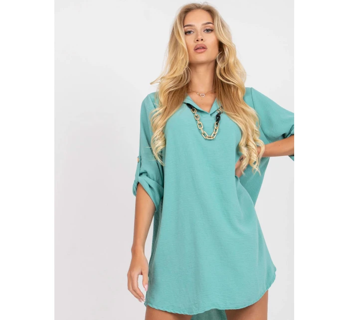 Dámské šaty volného střihu DHJ SK V2209 Mátová - FPrice