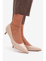 Lakované lodičky Girela 2735 béžové - Sweet Shoes