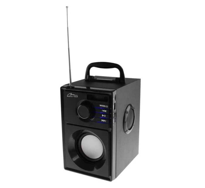 MEDIA-TECH BEZDRÁTOVÝ REPRODUKTOR BOOMBOX STŘÍBRNÝ 15W MRS MT3179