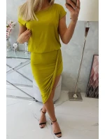 Asymetrické šaty kiwi Asymetrické šaty kiwi