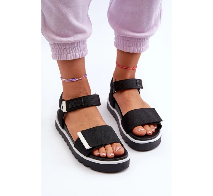 Dámské sandály na platformě Big Star NN274778 černé Dámské sandály na platformě Big Star NN274778 černé