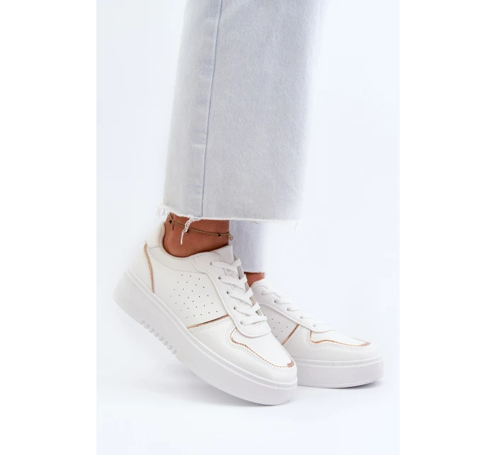 Dámské tenisky na platformě bílé Tessama Dámské tenisky na platformě bílé Tessama