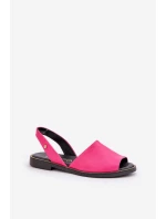 Kožené Pantofle Fuchsie Zazoo 40327