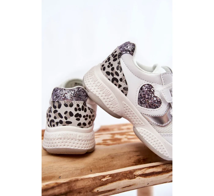 Dětská sportovní obuv na suchý zip Big Star KK374022 Bíle Dětská sportovní obuv na suchý zip Big Star KK374022 Bíle