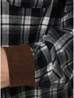 Koszula damska zapinana na guziki w kratę granatowa FashionStreet DY0483 Koszula damska zapinana na guziki w kratę granatowa FashionStreet DY0483