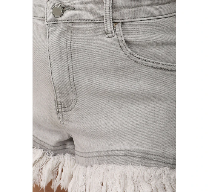 Dámské džínové šortky roztřepené šedé FashionStreet SY0497