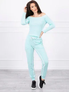 Sada s dvojitými pruhy máta