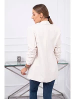 Sako s klopami elegantní světle béžové Sako s klopami elegantní světle béžové