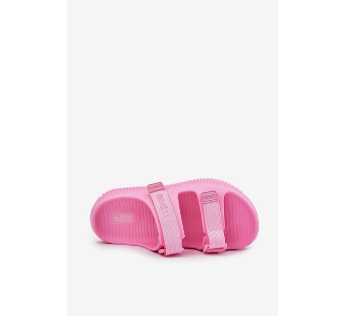 Dámské Pěnové Sandály Se Zipem Big Star Růžové model 21695310 - Big Star Shoes Dámské Pěnové Sandály Se Zipem Big Star Růžové model 21695310 - Big Star Shoes