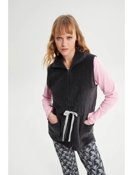 Vamp - Dámská vesta na zip 19463 šedá - Vamp