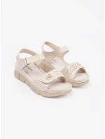 Stylové dámské Jasnobeżowy  sandály platforma