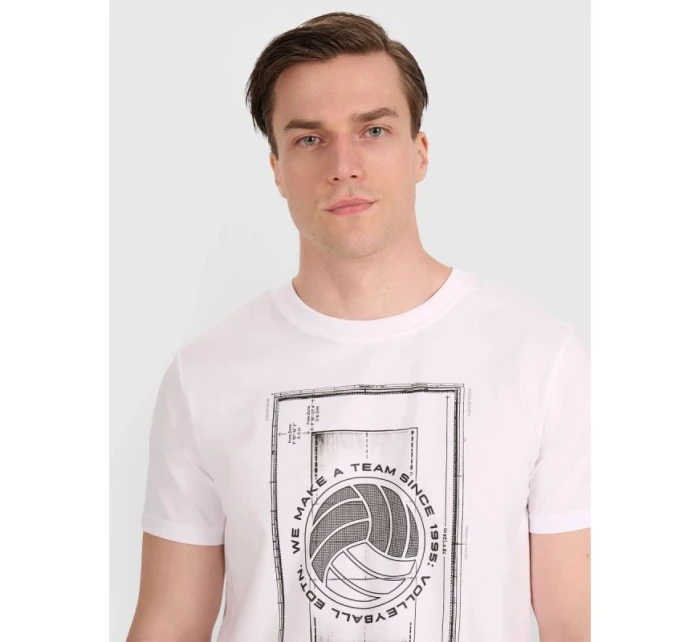 Pánské volejbalové tričko s potiskem model 21815665 pánské - 4F Pánské volejbalové tričko s potiskem model 21815665 pánské - 4F