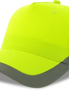 Atlantis Headwear Helpy-S 5 panelová bezpečnostní kšiltovka 33.0280 yellow fluo