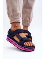 Dámské sandály na platformě Lee Cooper LCW-24-05-2753L Černé