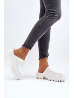 Dámské Žabky Na Masivní Podrážce Big Star NN274015 Bílé