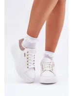 Dámské Sneakersy Na Platformě Eko Kůže Bílé Lelandine Dámské Sneakersy Na Platformě Eko Kůže Bílé Lelandine