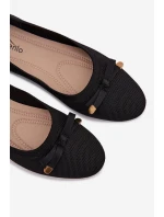 Černé balerínky s mašlí model 21997789 - Boto Černé balerínky s mašlí model 21997789 - Boto