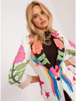 Marynarka DHJ MA 18525 model 19648743 ecru - FPrice Marynarka DHJ MA 18525 model 19648743 ecru - FPrice