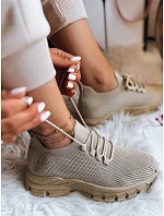 Dámské tenisky khaki model 22540734 - FashionStreet Dámské tenisky khaki model 22540734 - FashionStreet