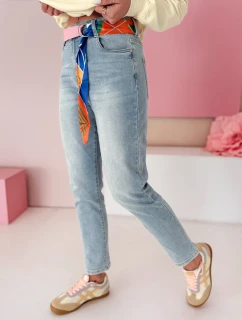 Dámské džínové kalhoty mom fit NEWGEN blue FashionStreet UY2470