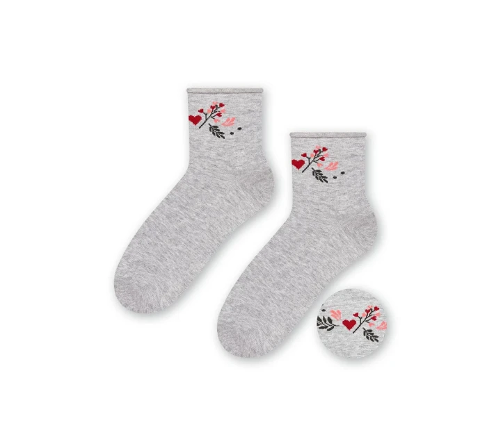 Vzorované netlačící ponožky Steven art.099 35-40