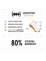 Monotox Basics Kotníkové ponožky Active Cushion Black 2-Pack SKS20ZKWB