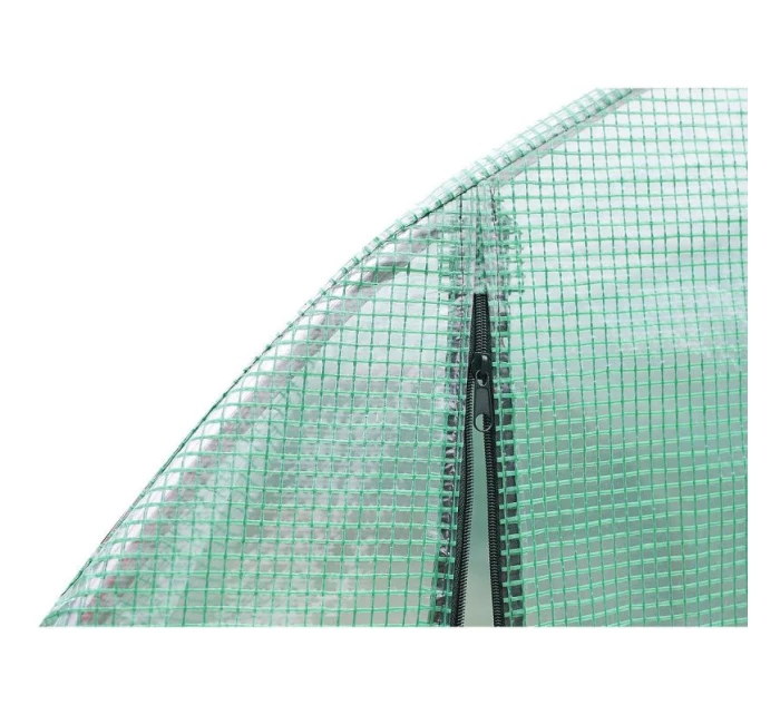 SKLENÍK ZAHRADNÍ TUNEL 200X300X200CM PE KONSTRUKCE ZELENÁ OCEL